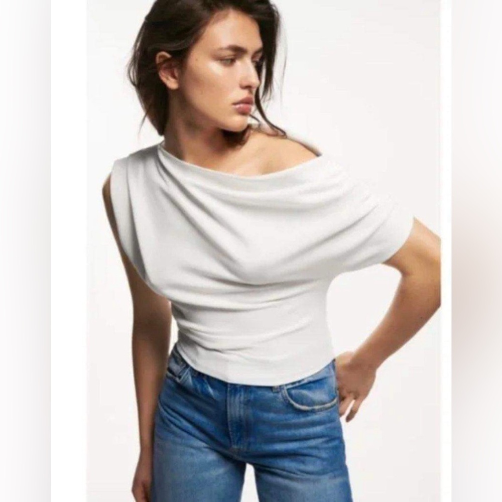 ZARA OFF THE SHOULDER TOP